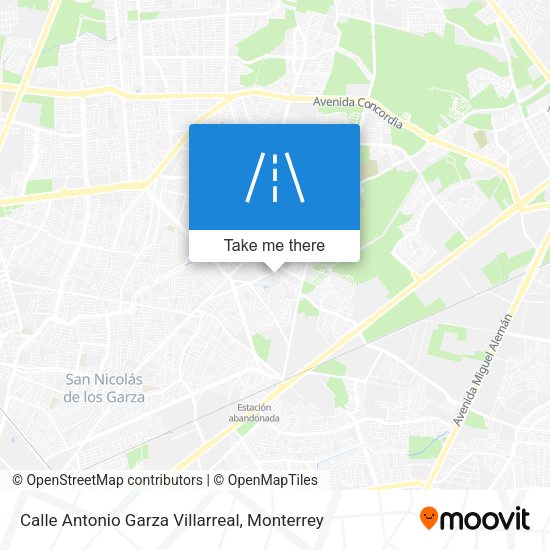 Calle Antonio Garza Villarreal map