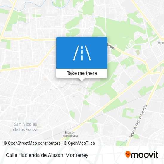 Mapa de Calle Hacienda de Alazan