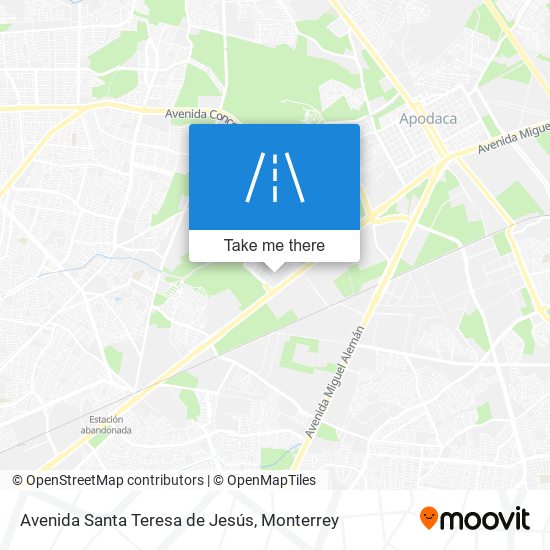 Avenida Santa Teresa de Jesús map
