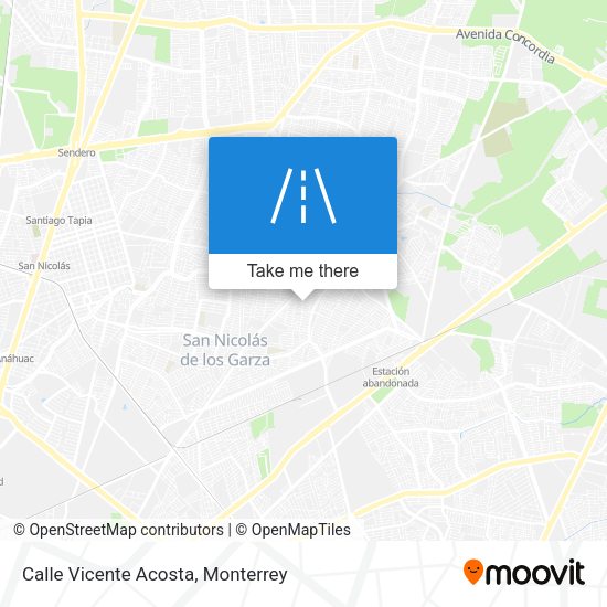 Mapa de Calle Vicente Acosta