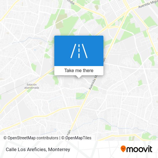 Mapa de Calle Los Areficies