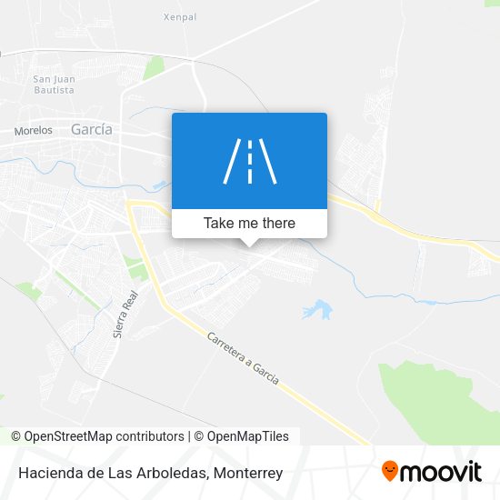 Hacienda de Las Arboledas map