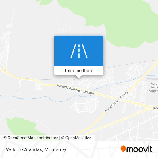 Mapa de Valle de Arandas