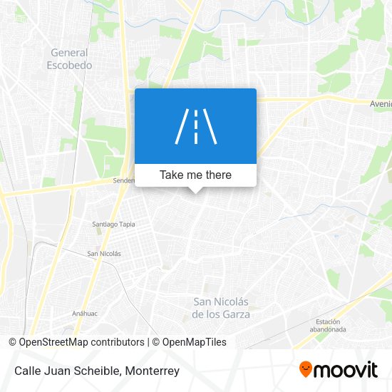Mapa de Calle Juan Scheible