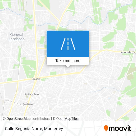 Calle Begonia Norte map
