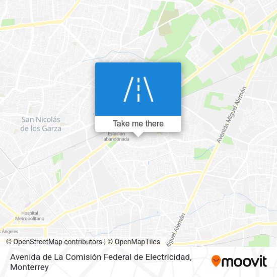 Avenida de La Comisión Federal de Electricidad map
