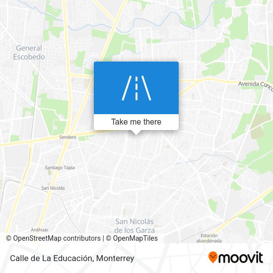 Mapa de Calle de La Educación