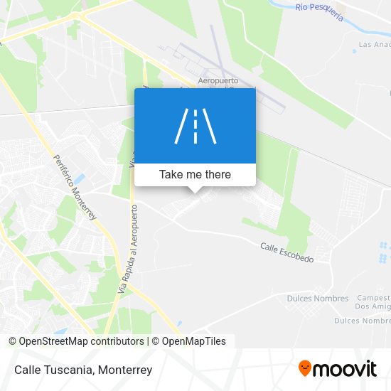 Mapa de Calle Tuscania