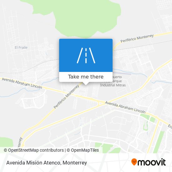 Avenida Misión Atenco map