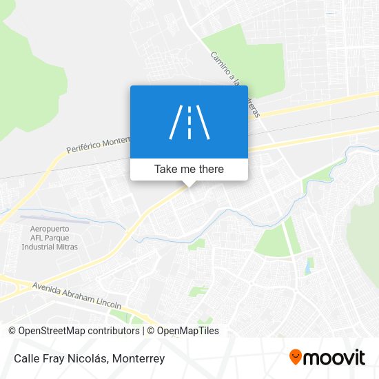 Mapa de Calle Fray Nicolás