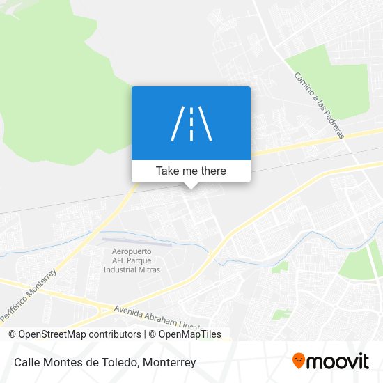 Mapa de Calle Montes de Toledo