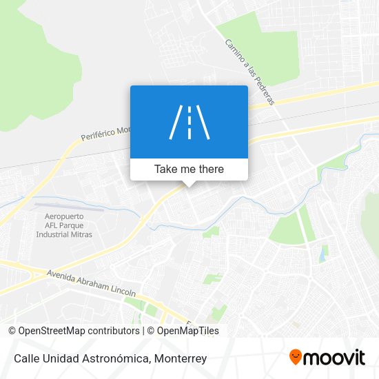 Calle Unidad Astronómica map