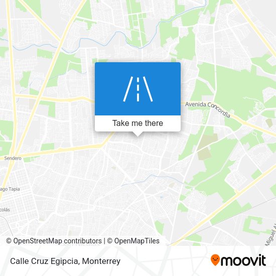 Mapa de Calle Cruz Egipcia