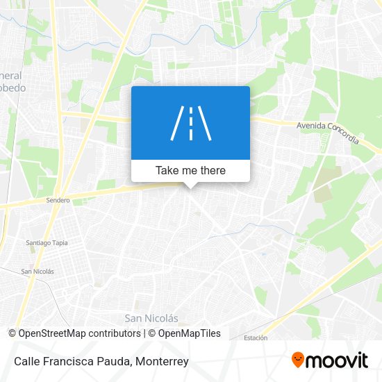 Calle Francisca Pauda map