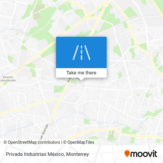 Mapa de Privada Industrias México