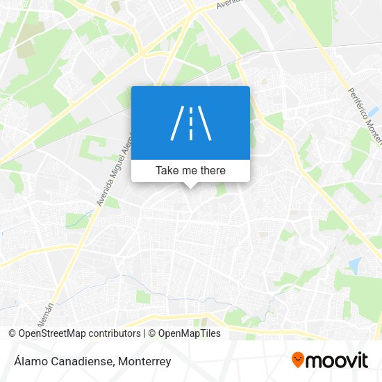 Álamo Canadiense map