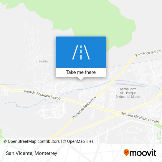 San Vicente map