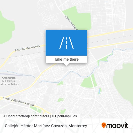 Callejón Héctor Martínez Cavazos map