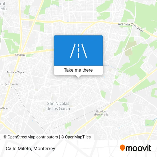 Mapa de Calle Mileto