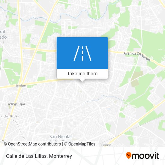 Calle de Las Lilias map