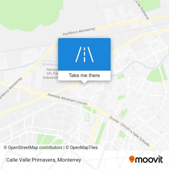 Calle Valle Primavera map