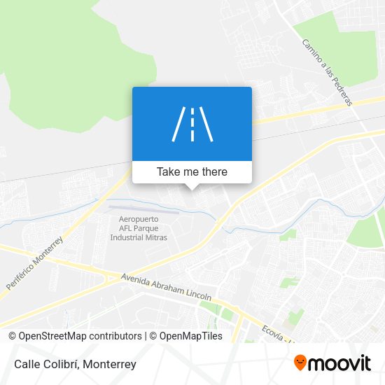Mapa de Calle Colibrí