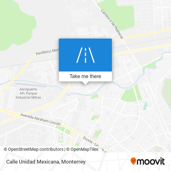 Mapa de Calle Unidad Mexicana