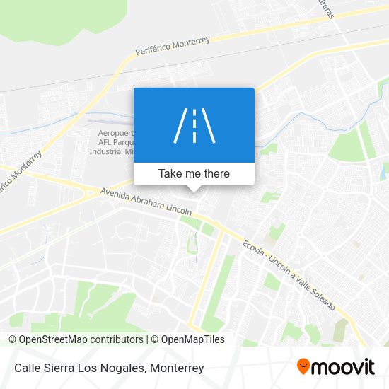 Calle Sierra Los Nogales map