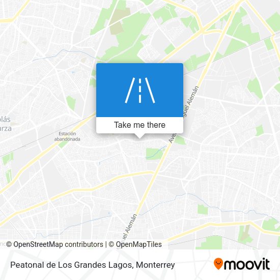 Mapa de Peatonal de Los Grandes Lagos