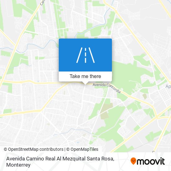 Avenida Camino Real Al Mezquital Santa Rosa map