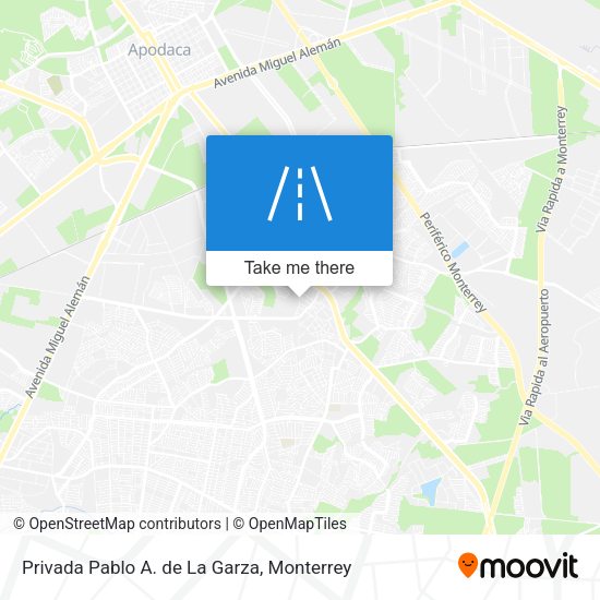 Privada Pablo A. de La Garza map