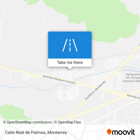 Mapa de Calle Real de Palmas