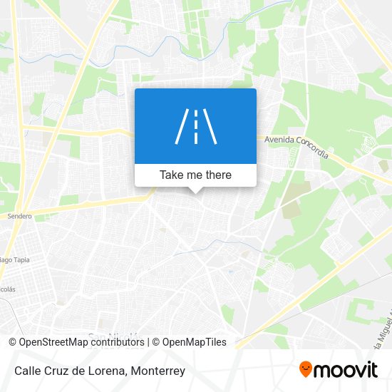 Mapa de Calle Cruz de Lorena