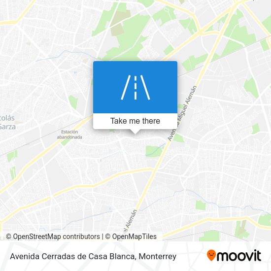 Mapa de Avenida Cerradas de Casa Blanca