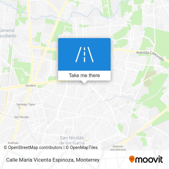 Mapa de Calle María Vicenta Espinoza