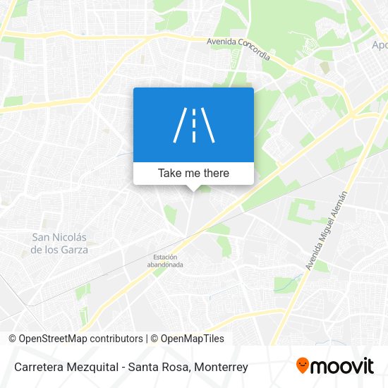 Carretera Mezquital - Santa Rosa map