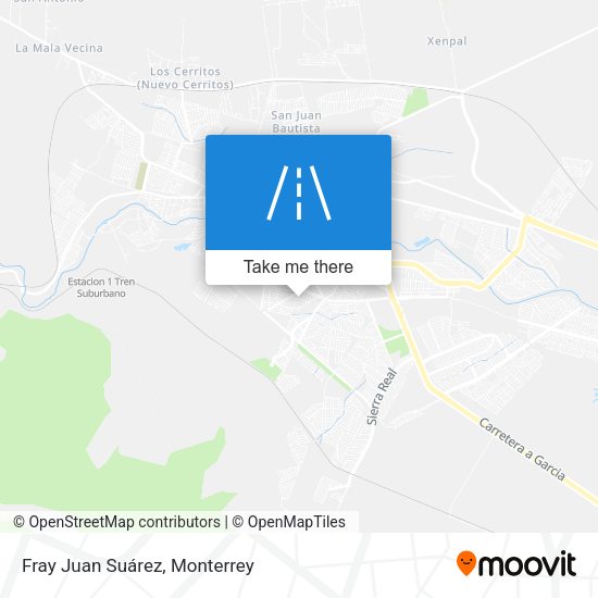 Fray Juan Suárez map