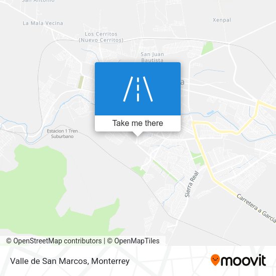 Valle de San Marcos map
