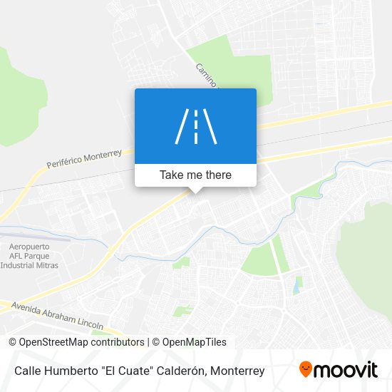 Calle Humberto "El Cuate" Calderón map