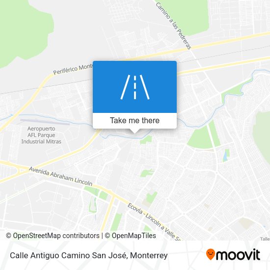 Calle Antiguo Camino San José map