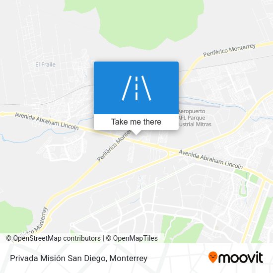 Privada Misión San Diego map