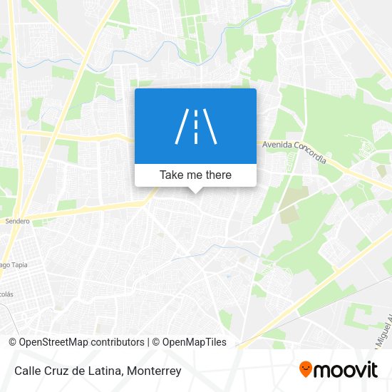 Mapa de Calle Cruz de Latina