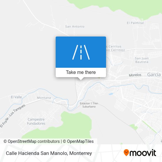Mapa de Calle Hacienda San Manolo