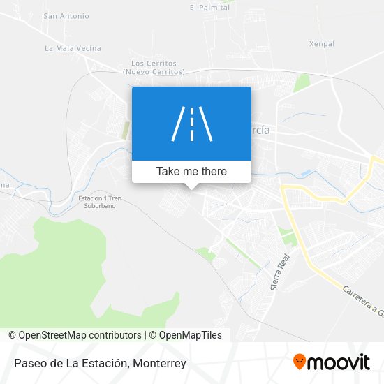 Mapa de Paseo de La Estación