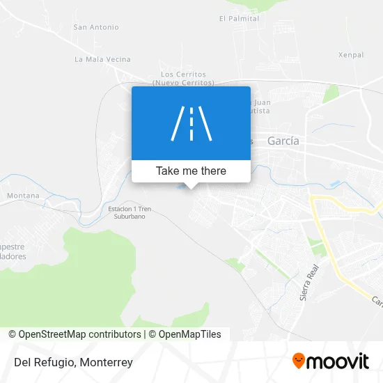 Del Refugio map