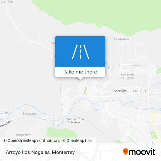 Arroyo Los Nogales map