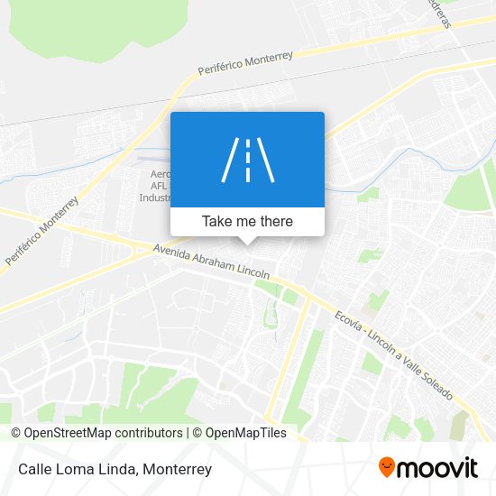 Mapa de Calle Loma Linda