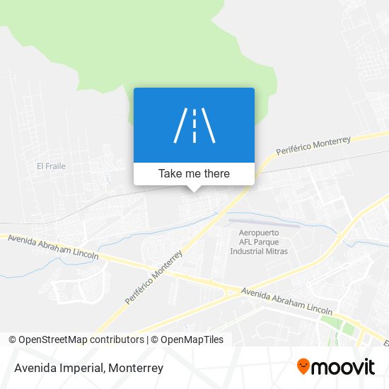 Avenida Imperial map