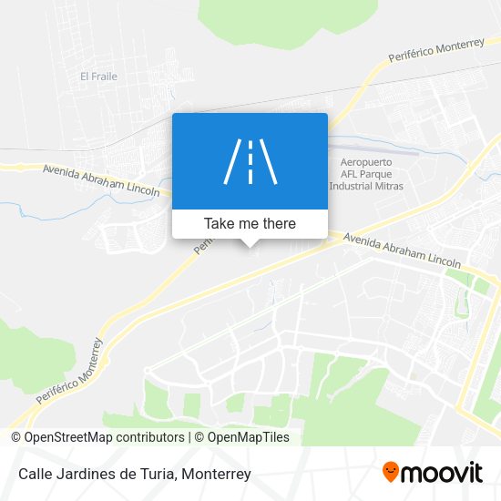Mapa de Calle Jardines de Turia