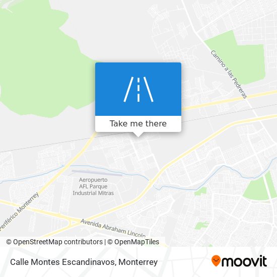 Mapa de Calle Montes Escandinavos